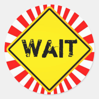 Sticker Rond attendre