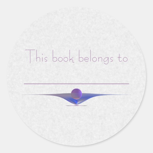 Sticker Rond Attente de l'art Abstrait (Devant)