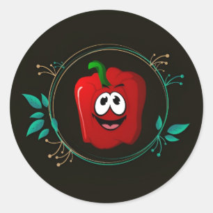 Sticker Rond "Attention, Soyez Heureux !"