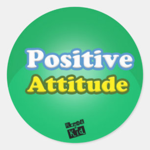 Sticker Rond Attitude positive (ensemble de 20)