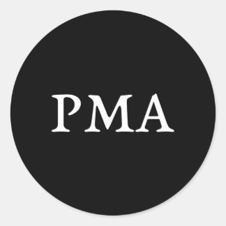 Sticker Rond Attitude Tal Positive Pma