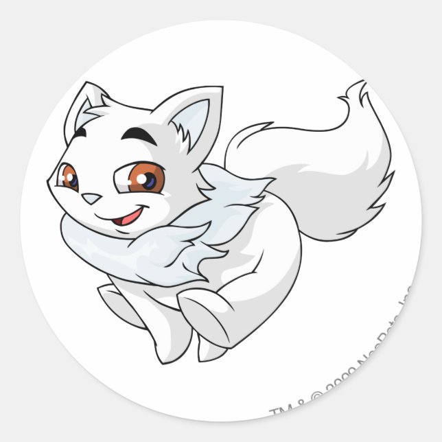 Sticker Rond Attrape ce Wocky si tu peux ! (Devant)