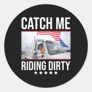 Sticker Rond Attrapez-moi Trump sale Trump Truck Trump 20