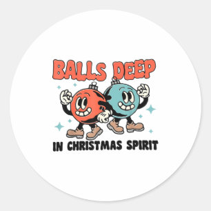 Sticker Rond Au cœur de la veillée de Noël 