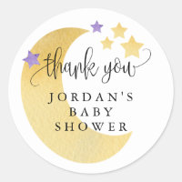 Au-dessus de la lune violet Baby shower Favor