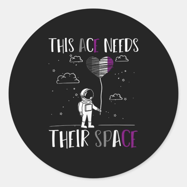 Sticker Rond Auality Pride Funny Aual Pride Espace Ace Aua (Devant)