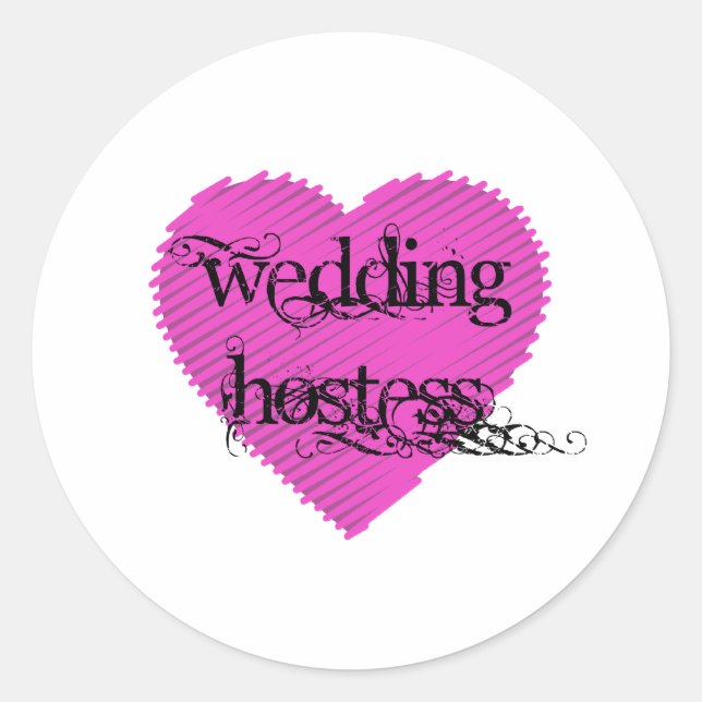 Sticker Rond Auberge mariage (Devant)