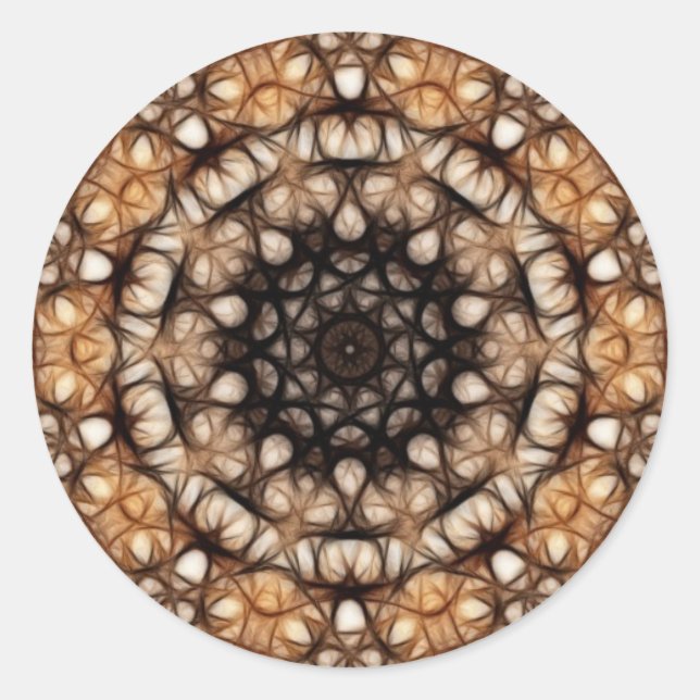 Sticker Rond Auburn Stars (Autocollant) (Devant)