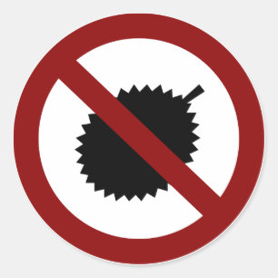 Sticker Rond Aucun durian