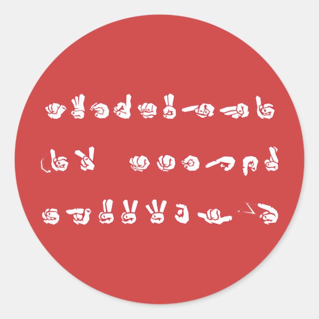 Sticker Rond Aucun graffiti ASL (Devant)