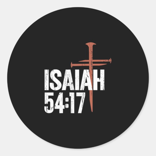 Sticker Rond Aucune Arme Formée Contre Moi Prospère - Avant (Devant)