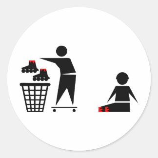 Sticker Rond aucune ligne intérieure