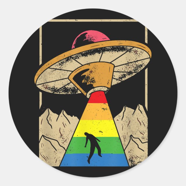 Sticker Rond Aucune règle LGBT Pride Genderqueen Copie (Devant)