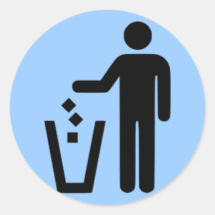 Sticker Rond Aucuns déchets