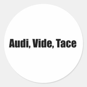 Sticker Rond audi, vide, tace