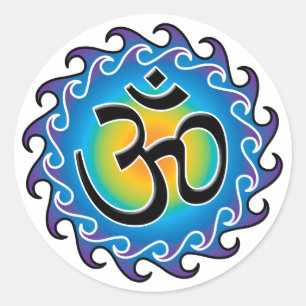 Sticker Rond Aum
