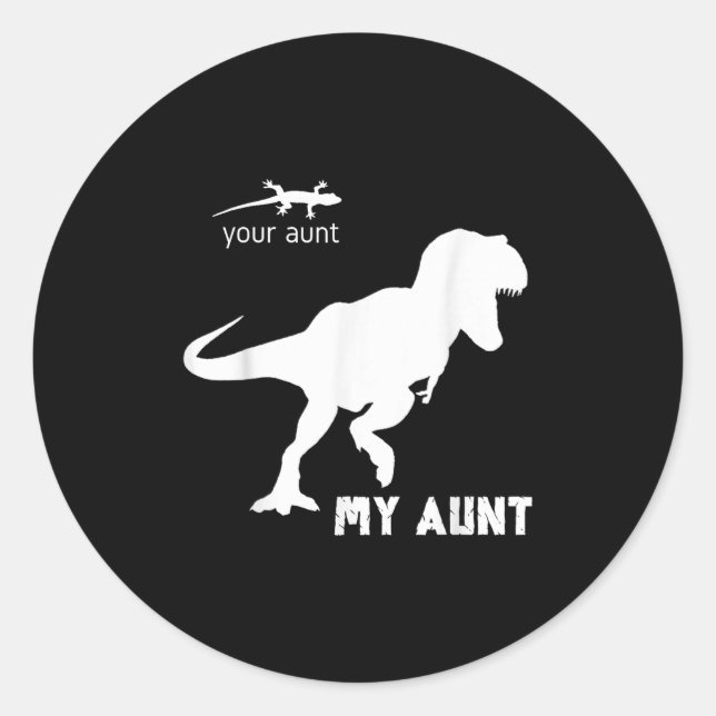 Sticker Rond Aunt Ever Squad Gift Auntie Women's Bae  (Devant)