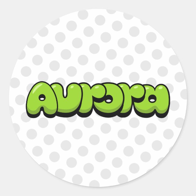 Sticker Rond Aurora (Devant)