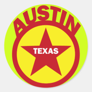 STICKER ROND AUSTIN, TEXAS