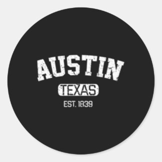 Sticker Rond Austin Texas Est 1839