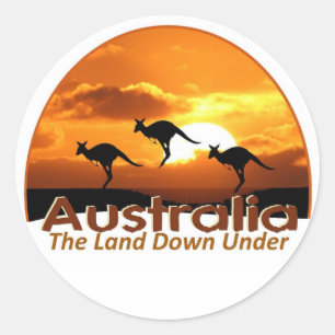 STICKER ROND AUSTRALIE