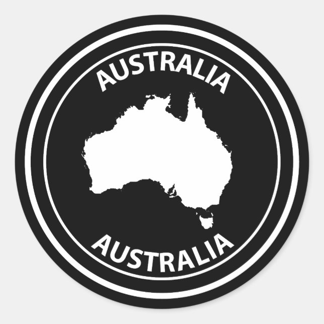 Sticker Rond Australie (Devant)
