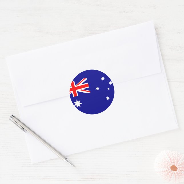 Sticker Rond australie (Enveloppe)