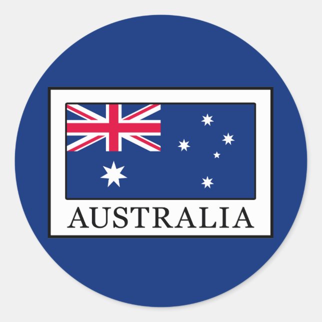 Sticker Rond Australie (Devant)