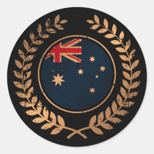 Sticker Rond Australie
