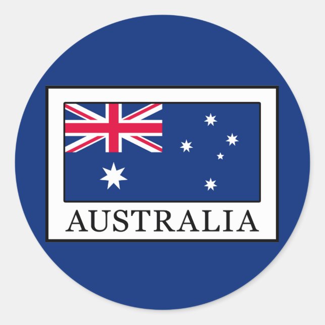 Sticker Rond Australie (Devant)