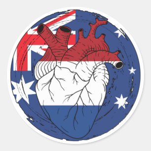 Sticker Rond Australie Koningsdag Hollandais Pays-Bas