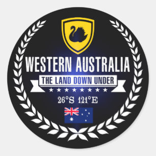 Sticker Rond Australie occidentale