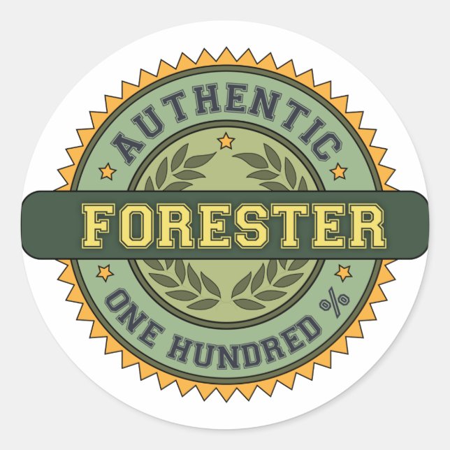 Sticker Rond Authentic Forester (Devant)