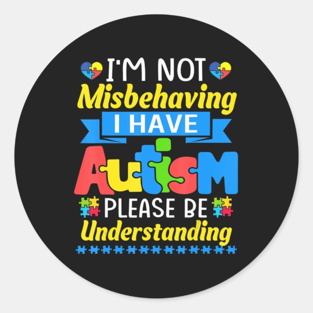 Sticker Rond Autism (Devant)