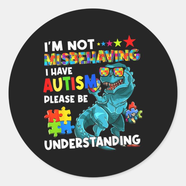 Sticker Rond Autism (Devant)