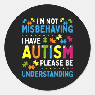 Sticker Rond Autism