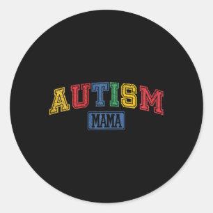 Sticker Rond Autism Mama Sensibilisation sur l'autisme cadeau d