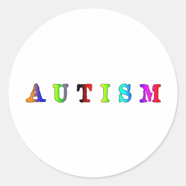 Sticker Rond Autisme (Devant)