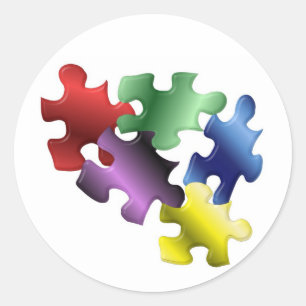 Sticker Rond Autisme
