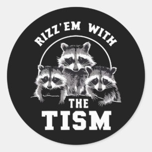 Sticker Rond Autisme Drôle Rizz Em Avec Le Mème Tisme Autistiqu