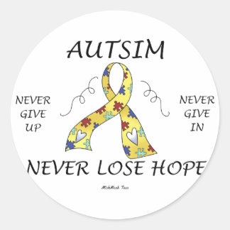 Sticker Rond Autisme Hope
