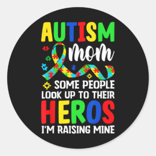 Sticker Rond Autisme Maman Certaines personnes regardent vers l