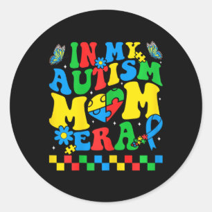 Sticker Rond Autisme Maman Sensibilisation sur l'autisme Dans M