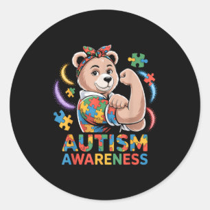 Sticker Rond Autisme sensibilisation autistique