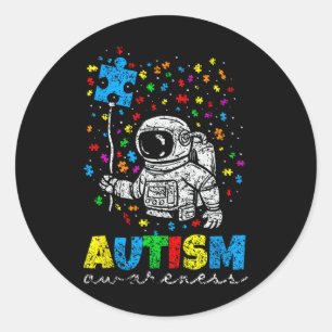 Sticker Rond Autistes sensibilisations sur l'autisme Autistes A