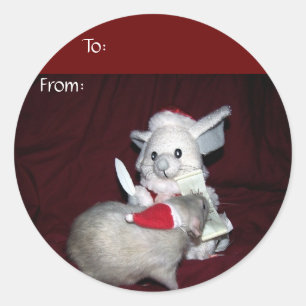 Sticker Rond Autocollant-cadeau Ruby