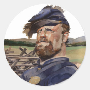 Sticker Rond Autocollant, guerre civile