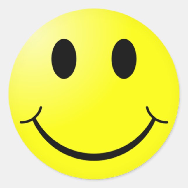 Sticker Rond autocollant_Smile (Devant)