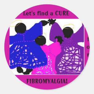 Sticker Rond Autocollants/fibromyalgie