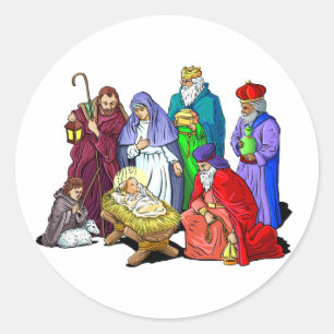 Sticker Rond Autocollants_Nativité